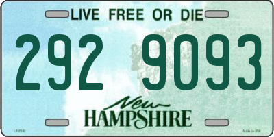 NH license plate 2929093