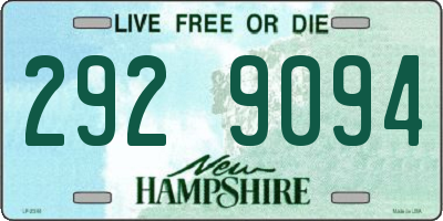 NH license plate 2929094