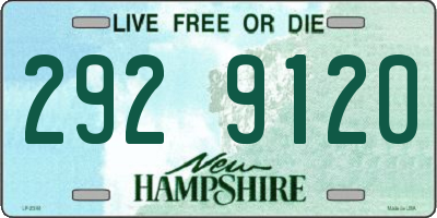 NH license plate 2929120