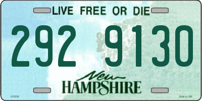 NH license plate 2929130