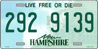 NH license plate 2929139