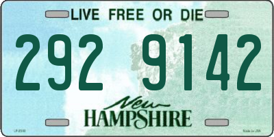 NH license plate 2929142
