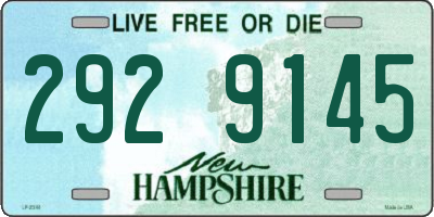 NH license plate 2929145