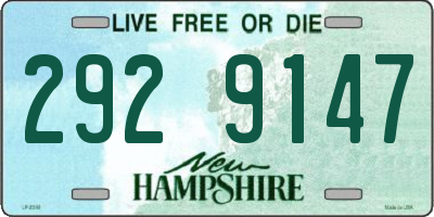NH license plate 2929147