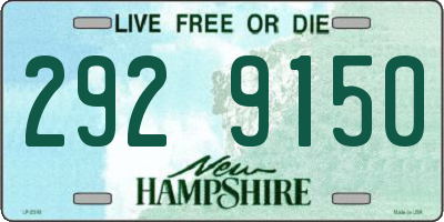 NH license plate 2929150