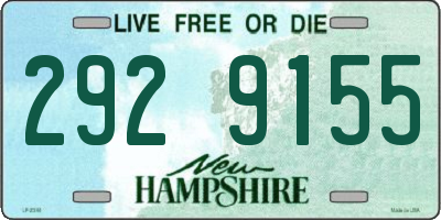 NH license plate 2929155