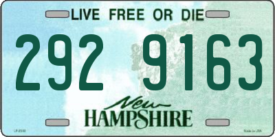 NH license plate 2929163