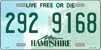 NH license plate 2929168