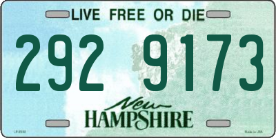 NH license plate 2929173