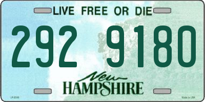 NH license plate 2929180