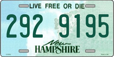 NH license plate 2929195