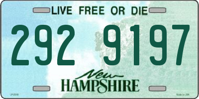 NH license plate 2929197