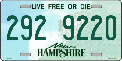 NH license plate 2929220