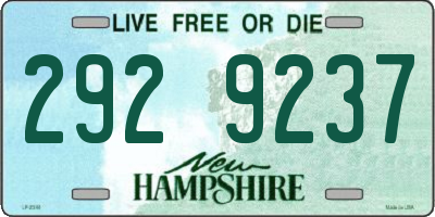 NH license plate 2929237