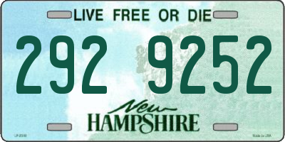 NH license plate 2929252