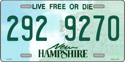NH license plate 2929270