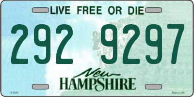 NH license plate 2929297