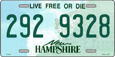 NH license plate 2929328