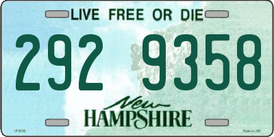 NH license plate 2929358