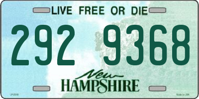 NH license plate 2929368