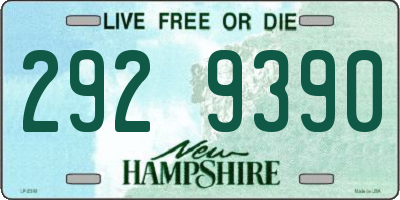 NH license plate 2929390