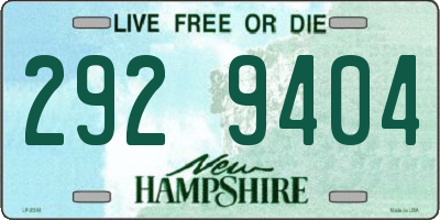 NH license plate 2929404