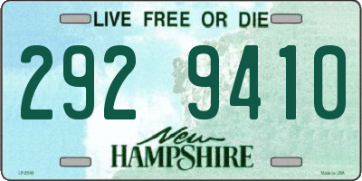 NH license plate 2929410