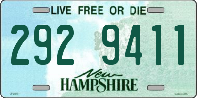 NH license plate 2929411