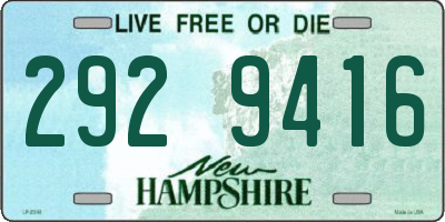 NH license plate 2929416