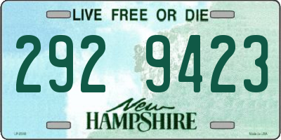 NH license plate 2929423