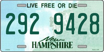NH license plate 2929428