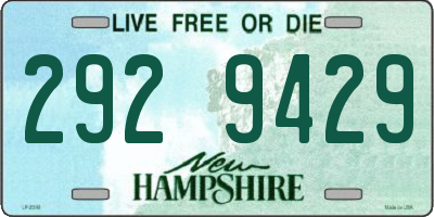 NH license plate 2929429