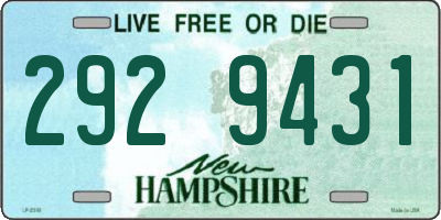 NH license plate 2929431