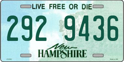 NH license plate 2929436