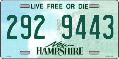 NH license plate 2929443