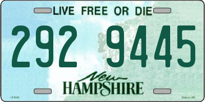 NH license plate 2929445