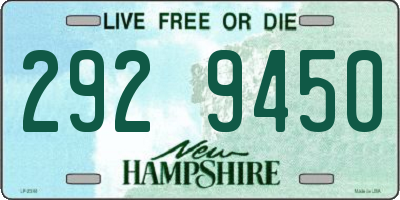 NH license plate 2929450