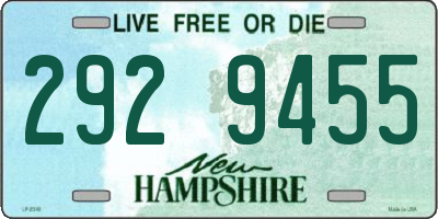 NH license plate 2929455
