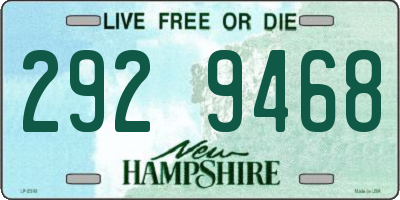 NH license plate 2929468