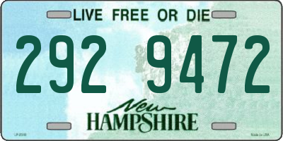 NH license plate 2929472