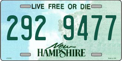 NH license plate 2929477