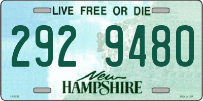 NH license plate 2929480