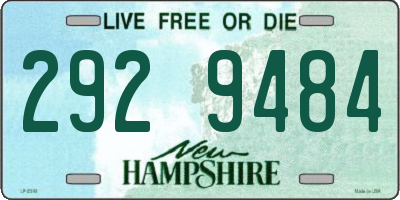 NH license plate 2929484