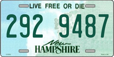 NH license plate 2929487
