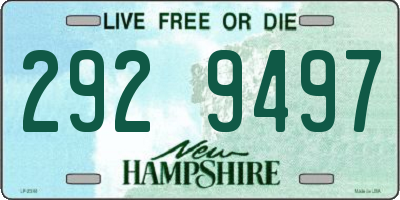 NH license plate 2929497