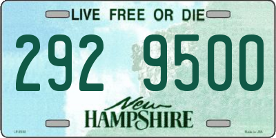 NH license plate 2929500