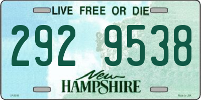 NH license plate 2929538