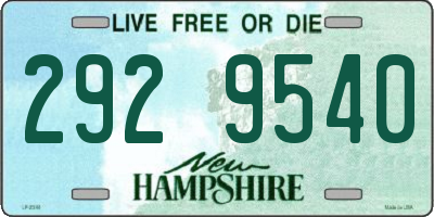 NH license plate 2929540