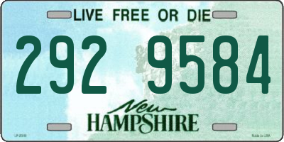 NH license plate 2929584