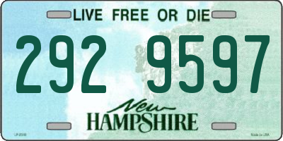 NH license plate 2929597